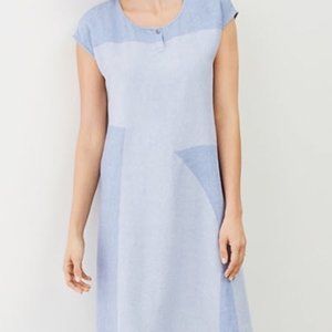 Pure Jill  Color Block Linen Dress NWOT